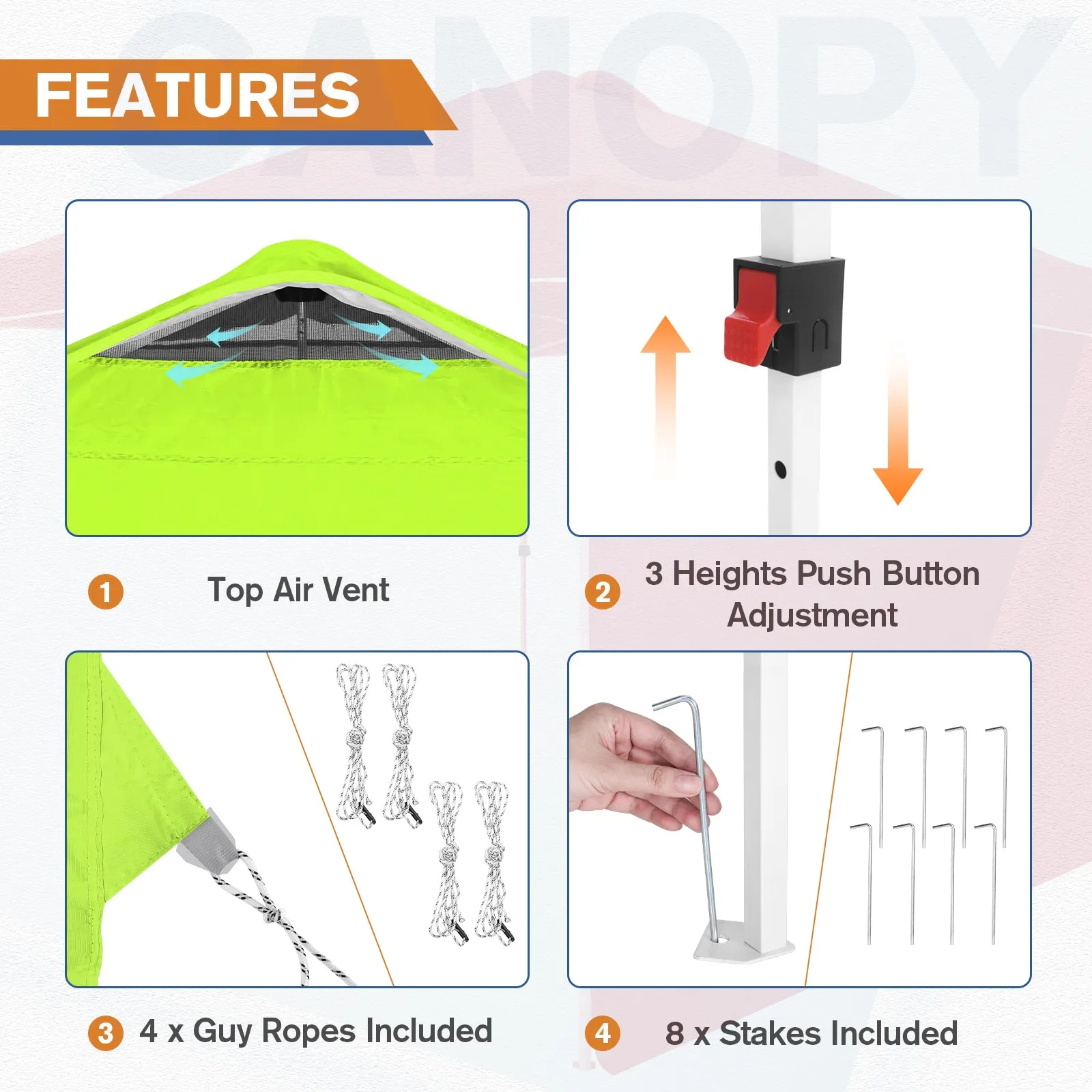 10x10 Commercial Pop up Canopy with 1 Sidewall
