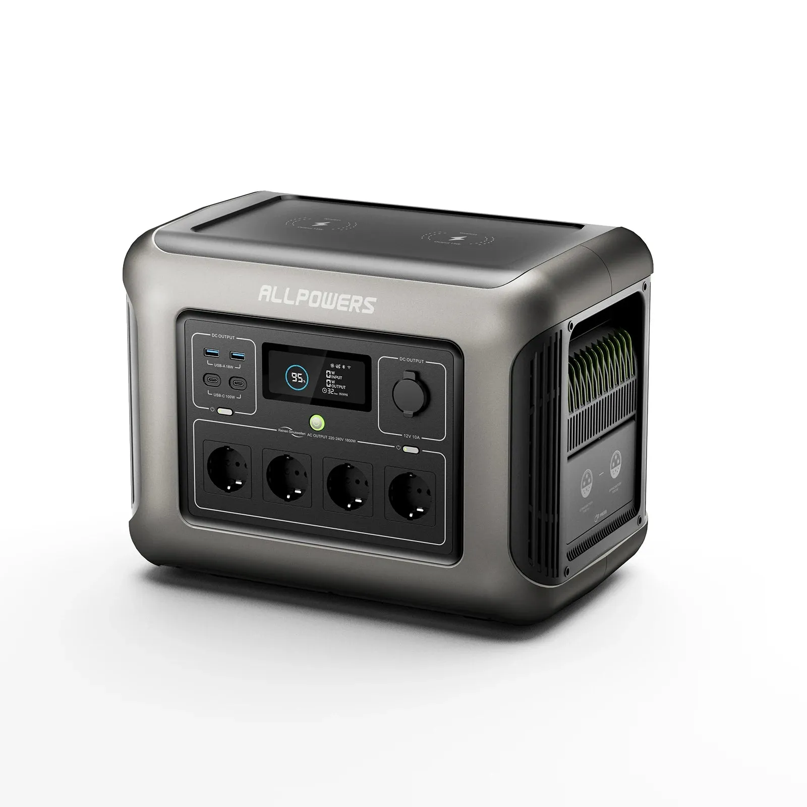 1152Wh Portable Power Station 1800W Ac Output Solar Generator For Outdoor Events