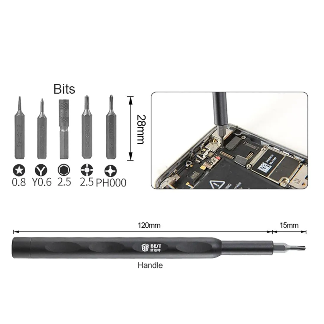12-in-1 Precision Tool Kit for Iphone - Quick Disassembly