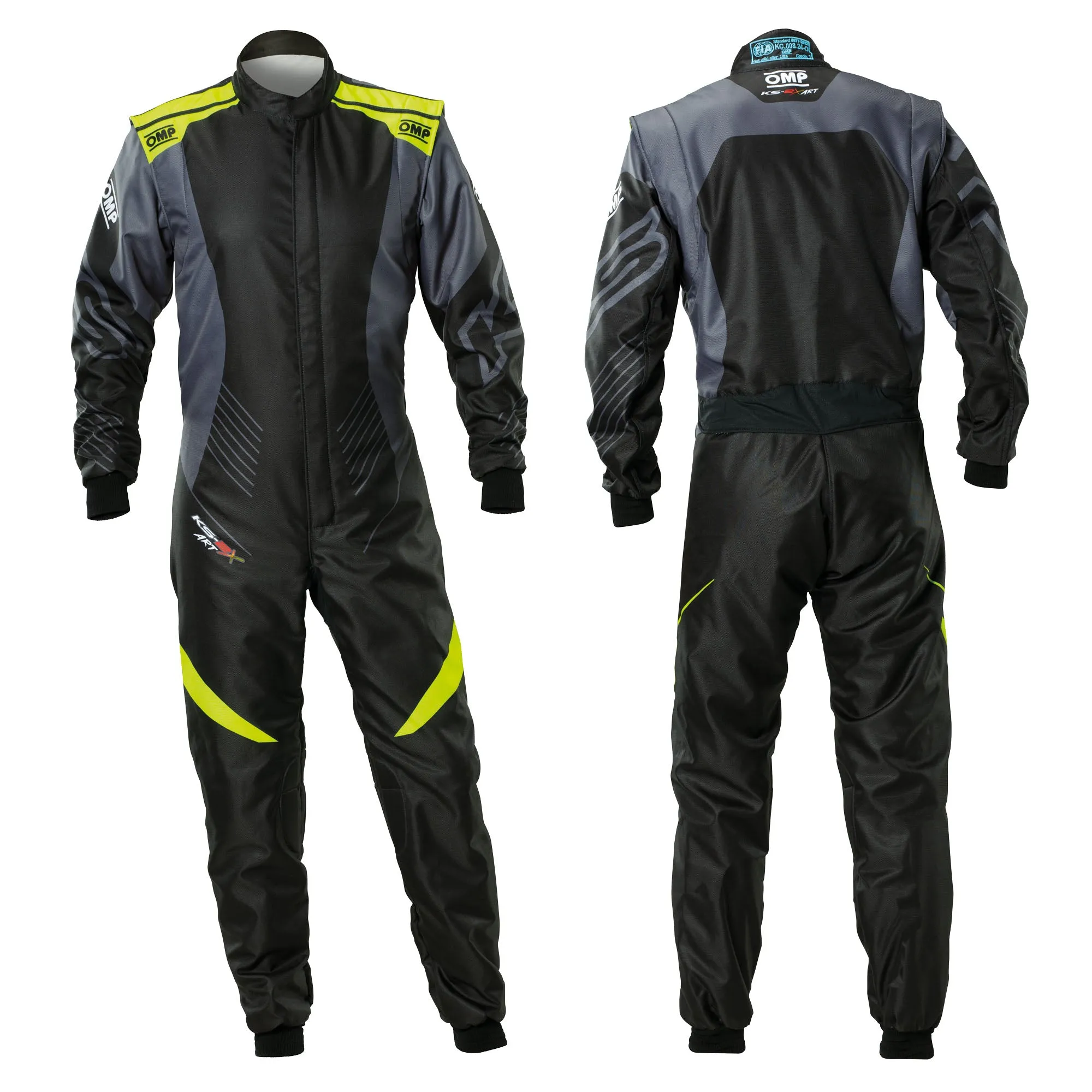 2025 OMP KS-2X ART Kids Karting Suit Child Junior Cadet FIA 8877-2022 Approved