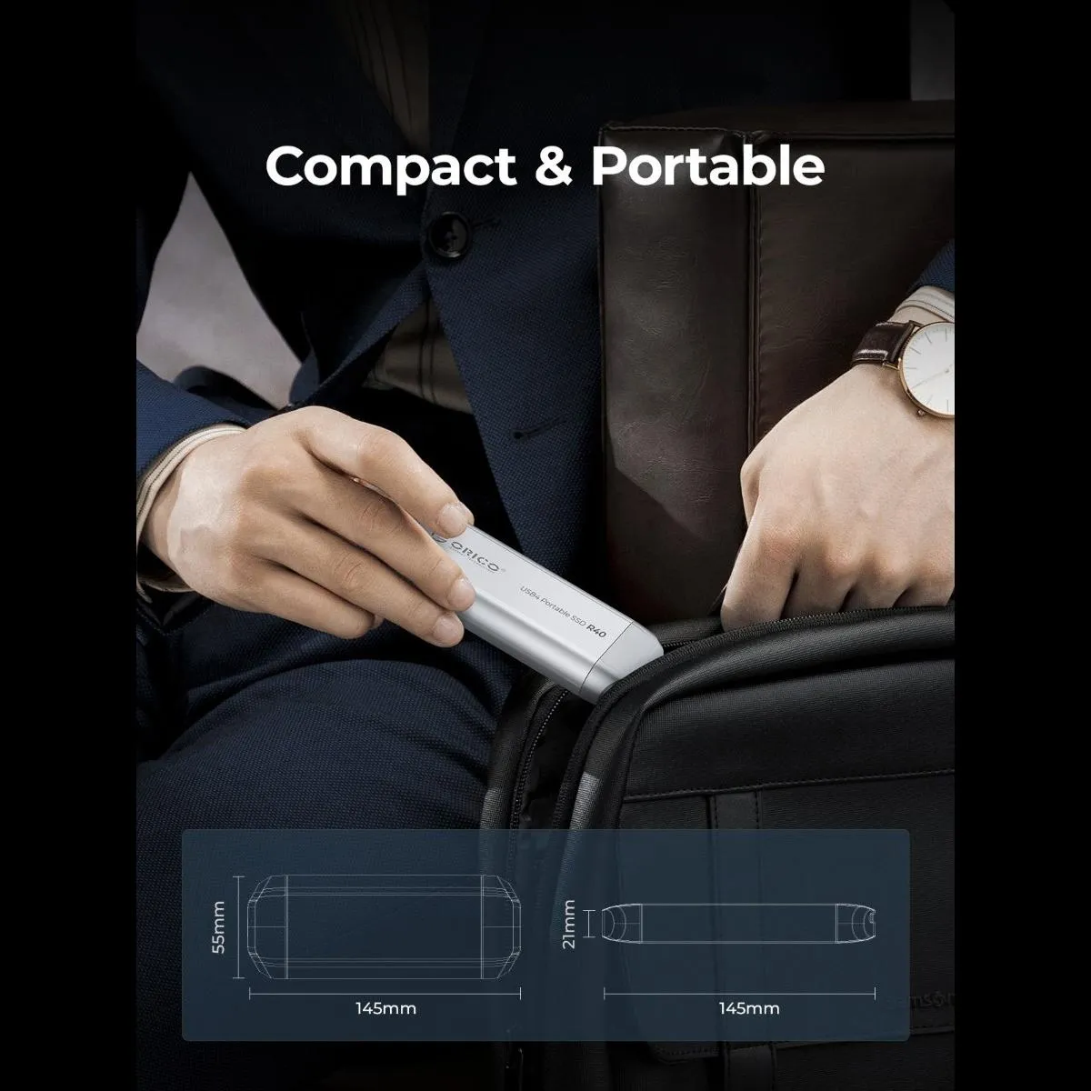 2tb 40gbps Portable Ssd Enclosure Silver