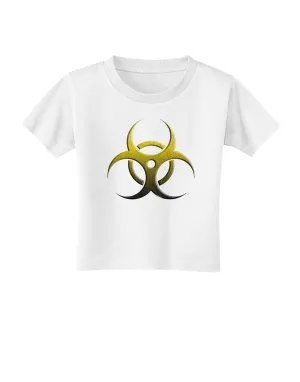 Biohazard Symbol Yellow Stone Apocalypse Toddler T-Shirt
