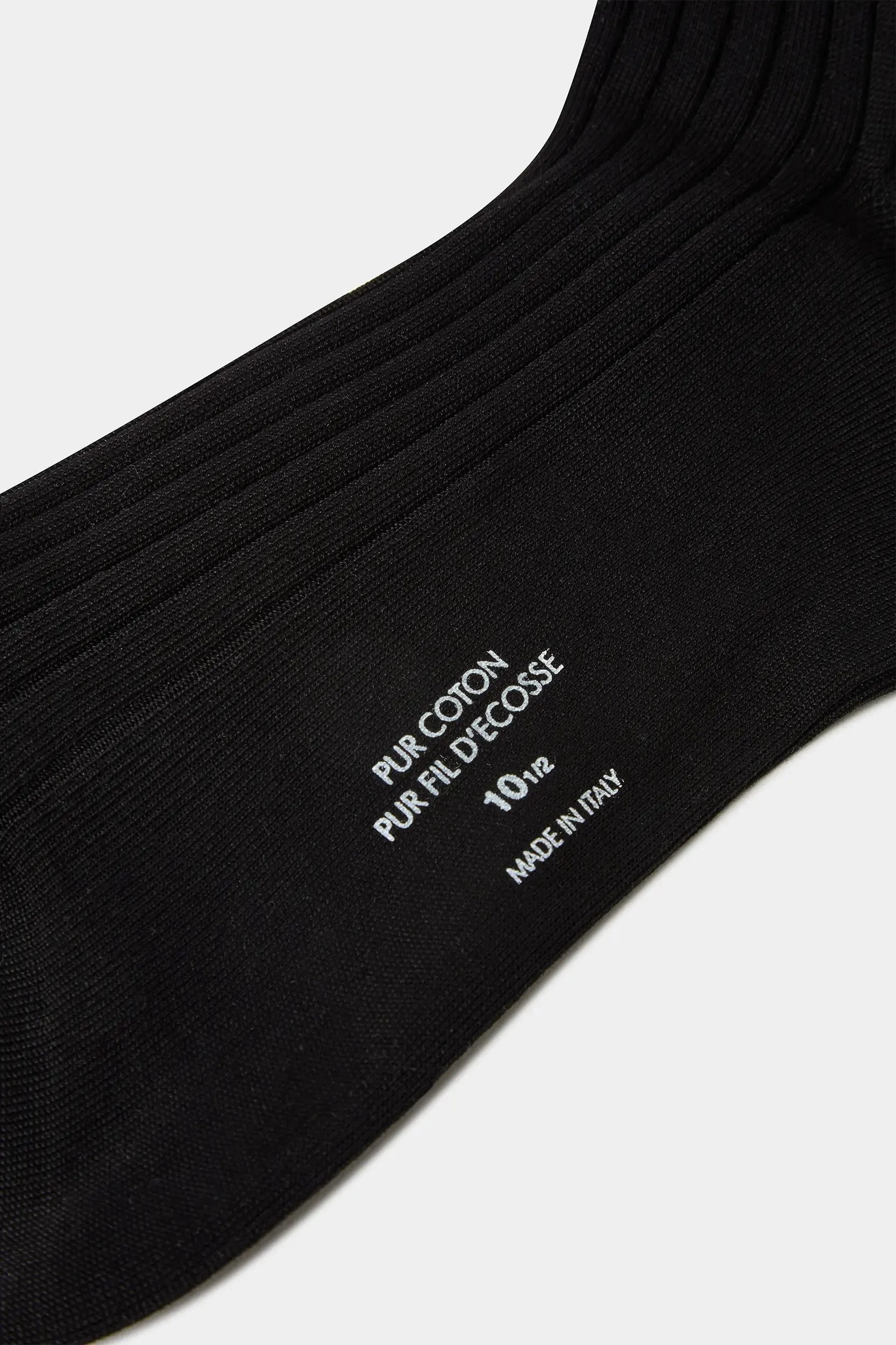 Black long socks - Made in Italy