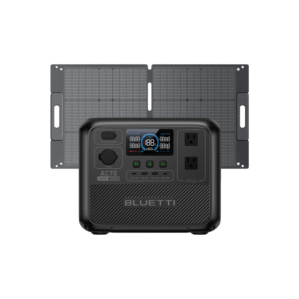 BLUETTI AC70 Portable Power Station | 1000W 768Wh