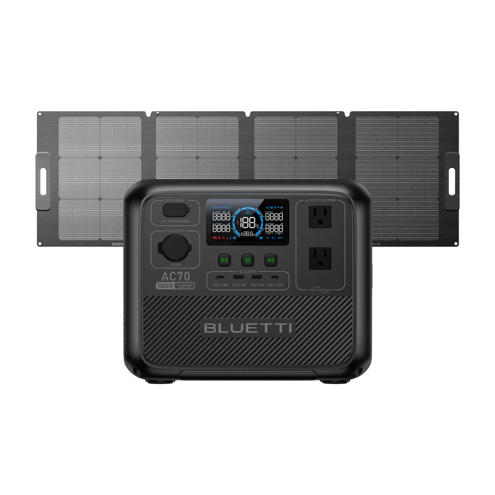 BLUETTI AC70 Portable Power Station | 1000W 768Wh