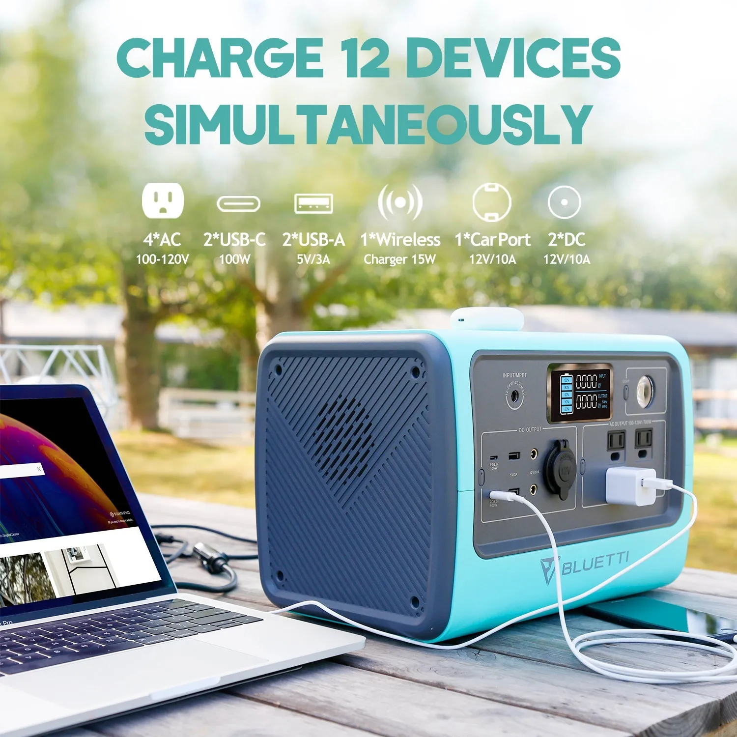 BLUETTI EB70 Portable Power Station | 700W 716Wh