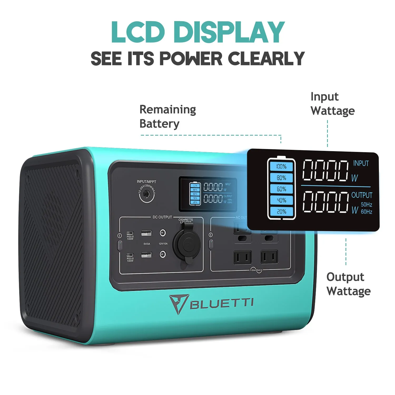 BLUETTI EB70 Portable Power Station | 700W 716Wh