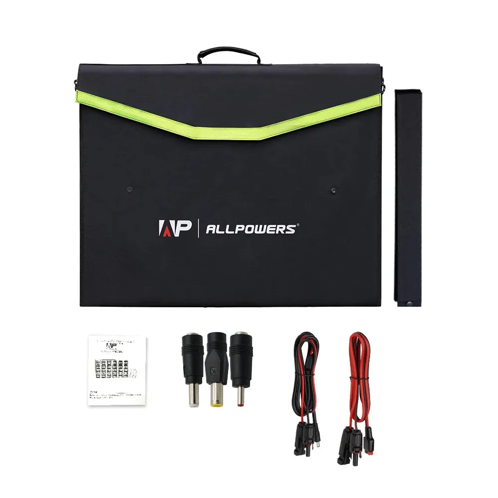 Foldable Solar Panel 100/200W Portable Charger For Outdoor Emergencies