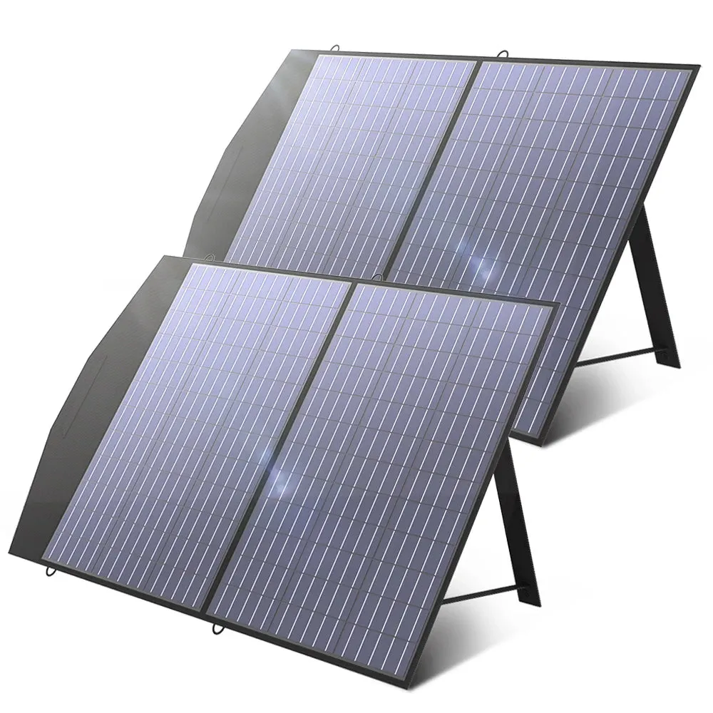 Foldable Solar Panel 100/200W Portable Charger For Outdoor Emergencies