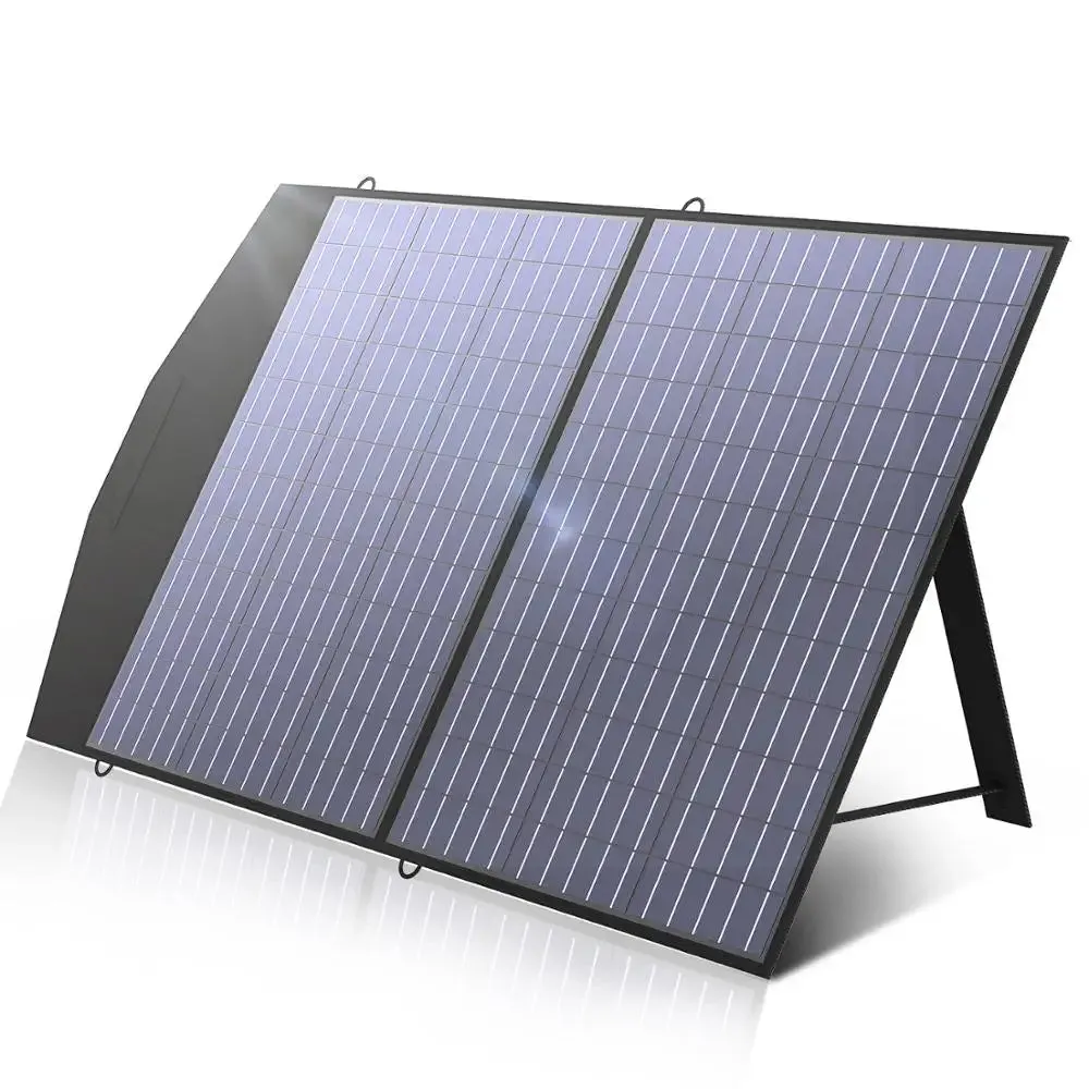 Foldable Solar Panel 100/200W Portable Charger For Outdoor Emergencies