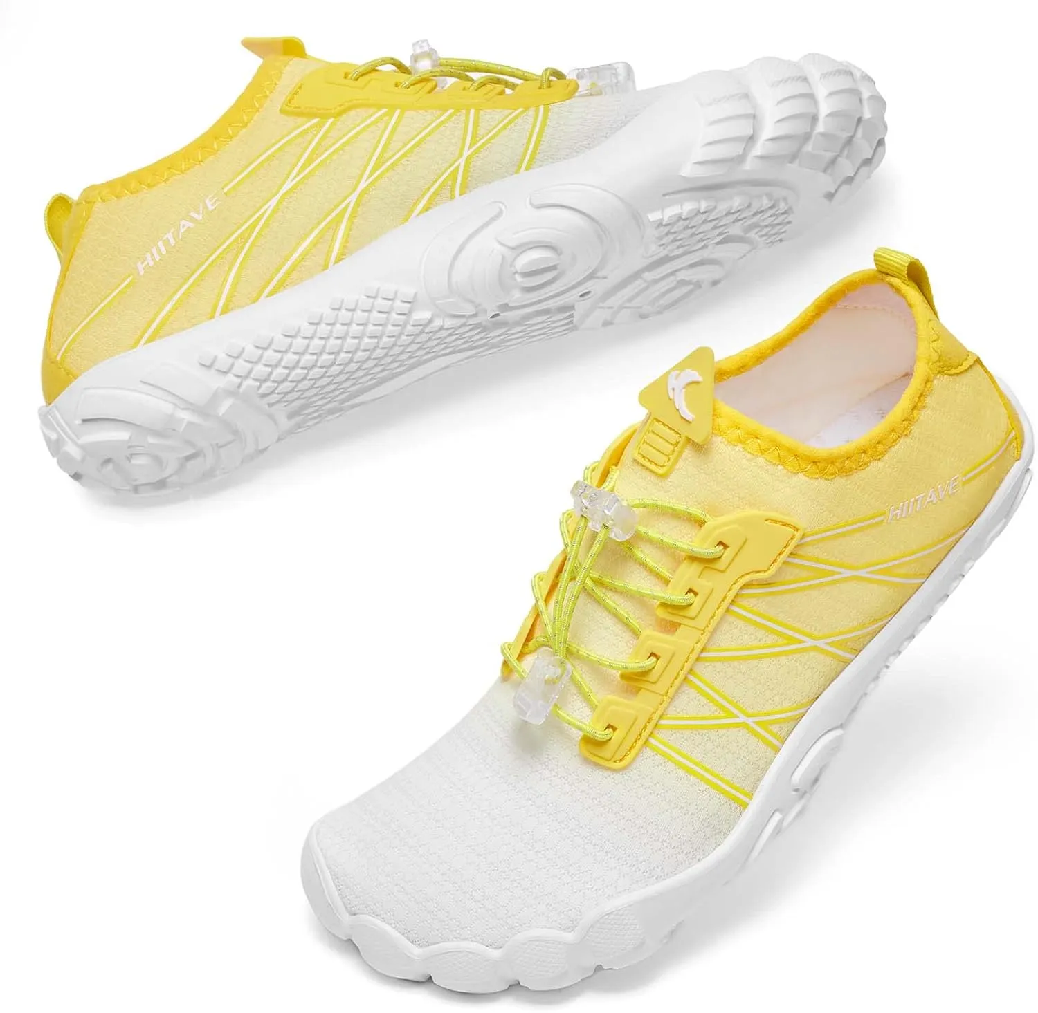 HIITAVE Water Shoes Non Slip Aqua Shoes Barefoot Quick Dry Lightweight with Beach River Swim Pool for Men Women Gradient Color