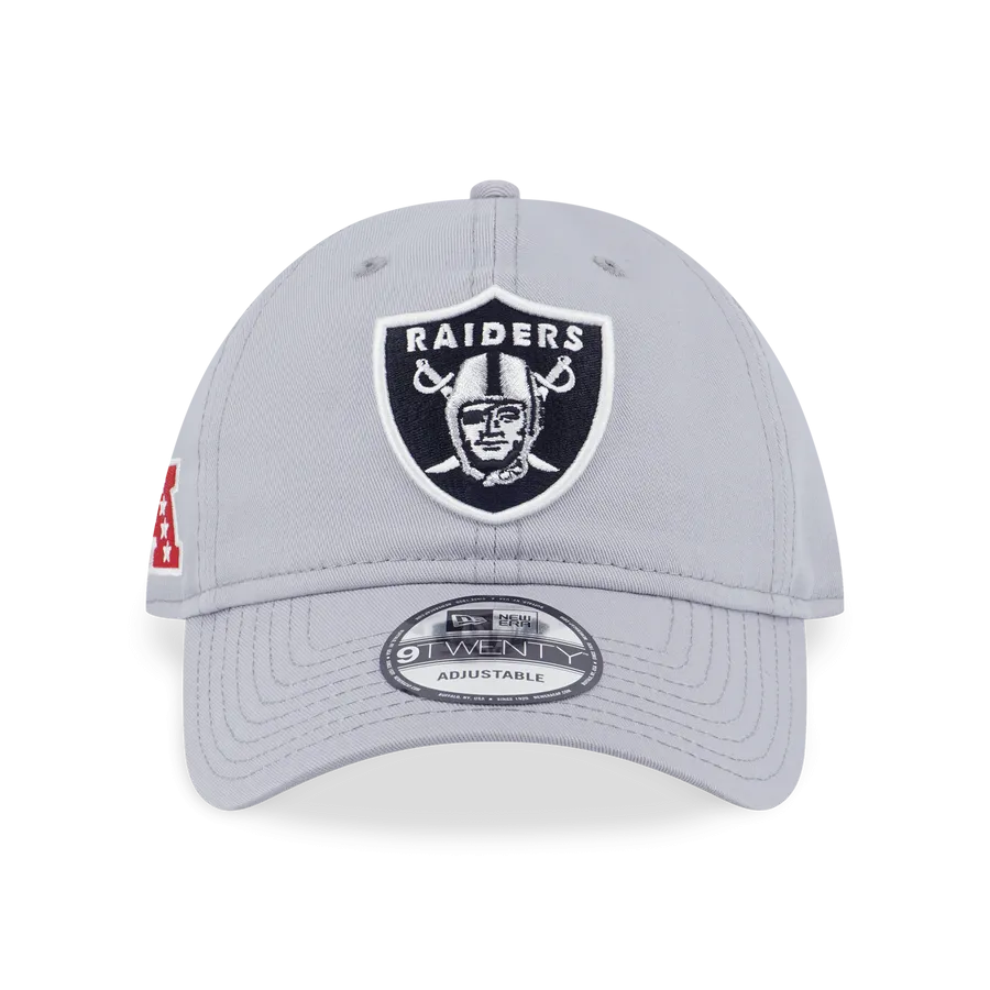 New Era 9TWENTY Las Vegas Raiders NFL Snow Gray Adjustable Cap