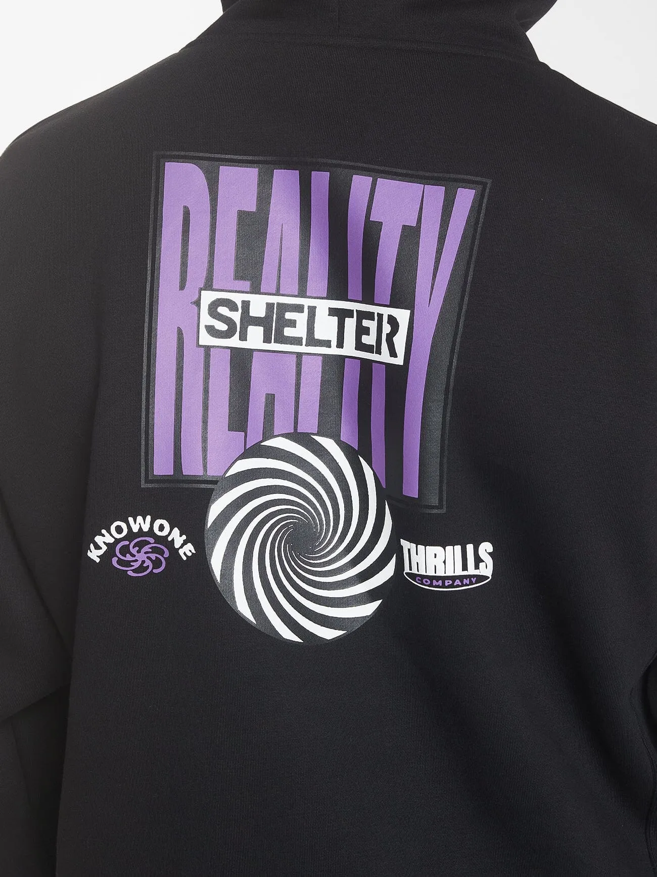 Shelter Reality Slouch Pull On Hood - Black