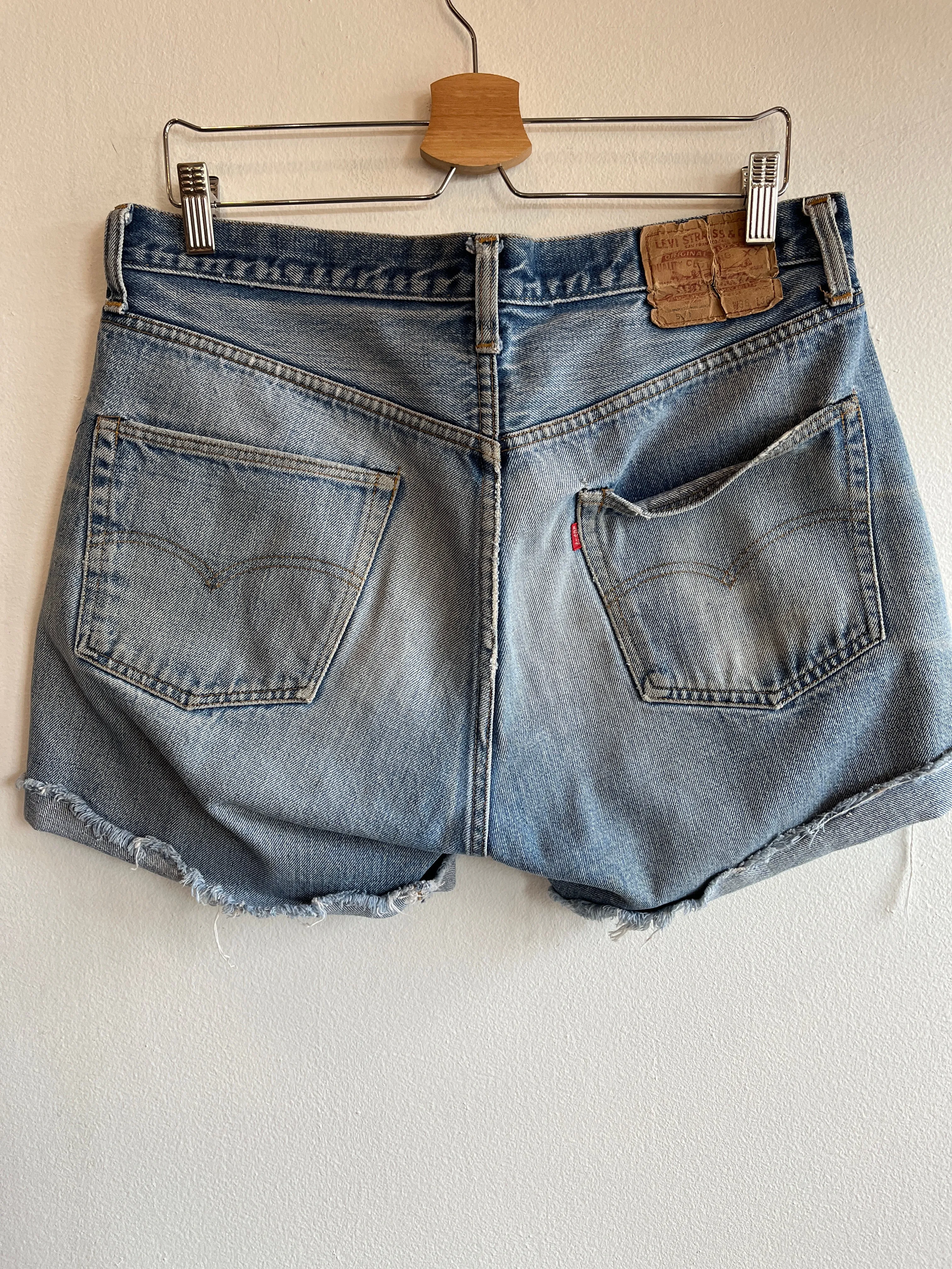 Vintage 1970s Levis 501 Selvedge Denim Shorts