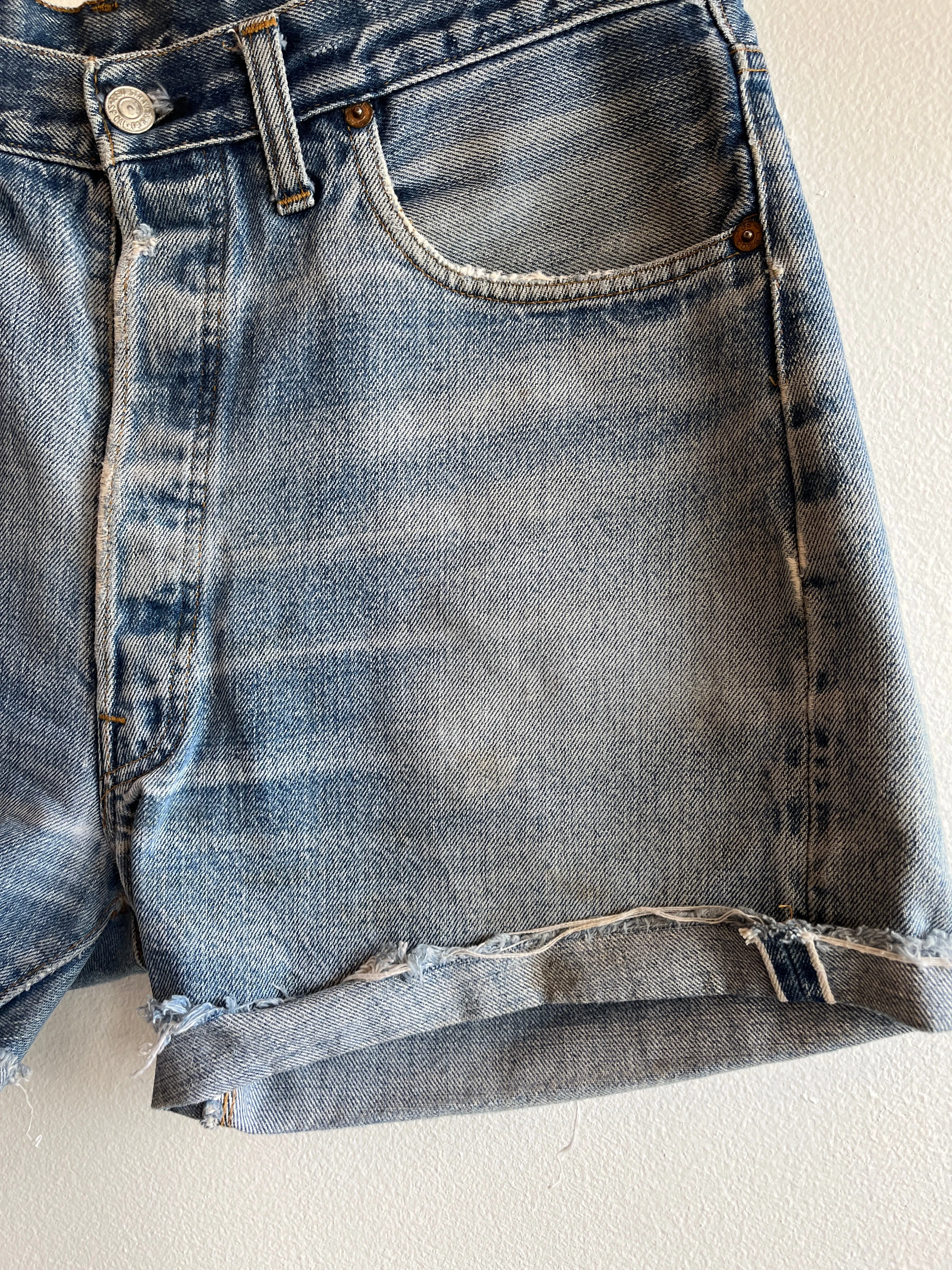 Vintage 1970s Levis 501 Selvedge Denim Shorts