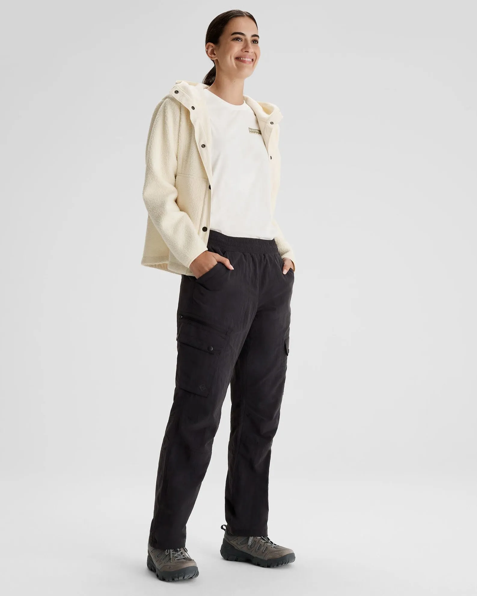 Women's EVRY-Day Lined Cargo Pants  - Black